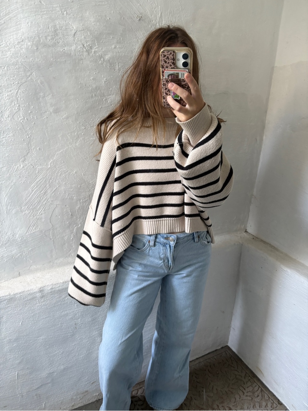 Free People Stripe Easy Street Crop Sweater - Picture 5 of 9